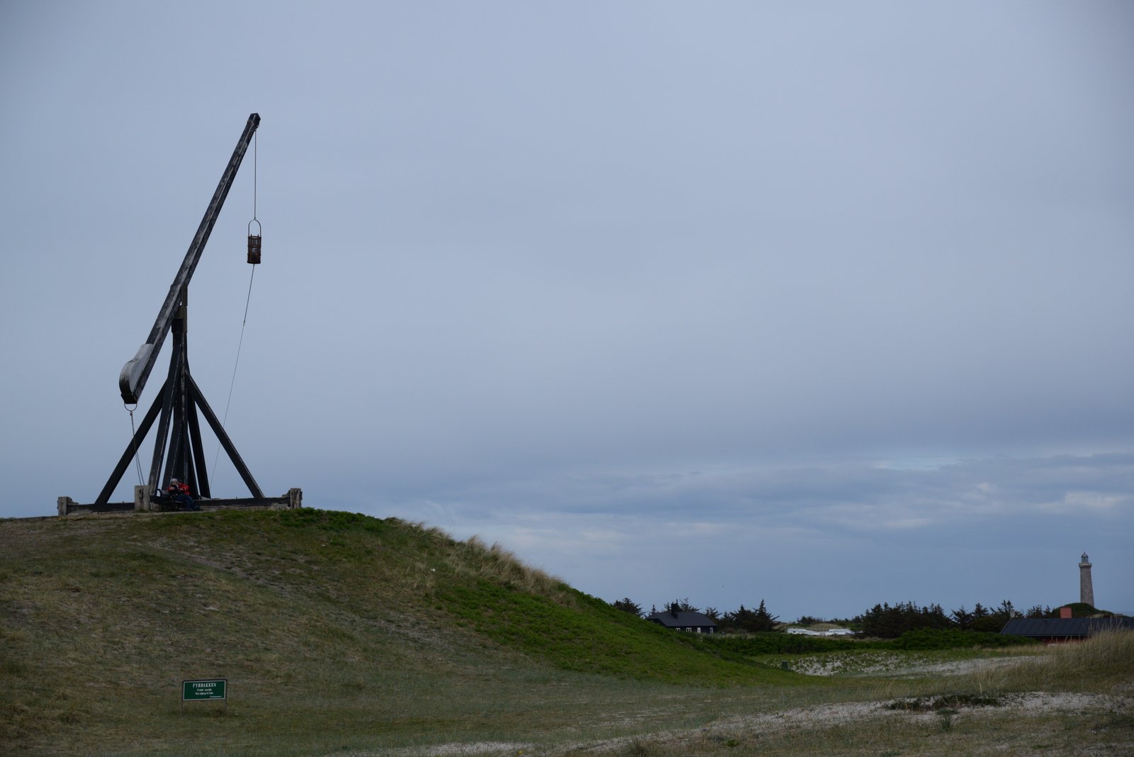 The oldest "lighthouse" in Skagen: A fire was lit in the basket, and lifted up, so it could be seen from the sea.